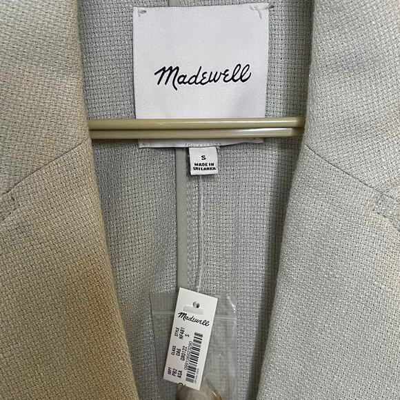 NWT Madewell Breezewoven Larsen Blazer Jacket Linen Oversized Breathable Size S - Picture 8 of 12